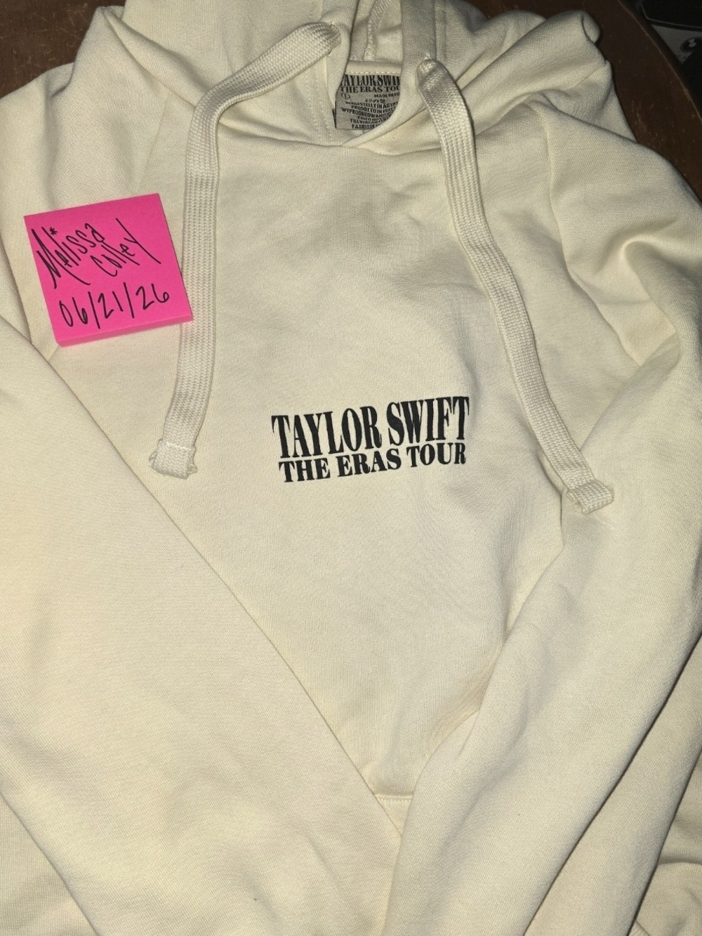 Taylor Swift Cream The Eras Tour Pullover Hoodie